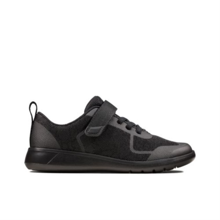 Clarks Negro Interés Escape Brillante Inf F Ajuste