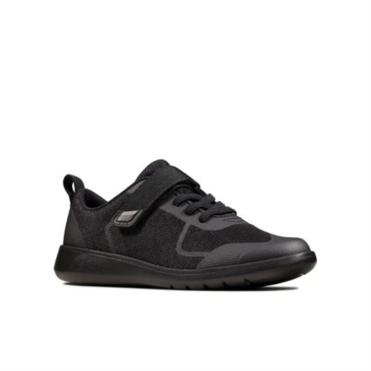 Clarks Negro Interés Escape Brillante Inf F Ajuste
