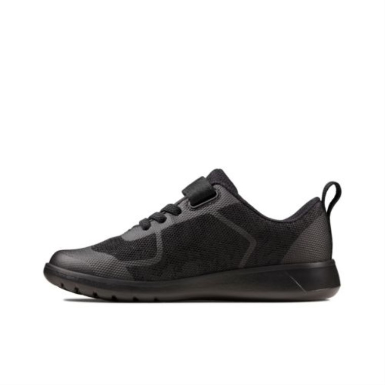 Clarks Negro Interés Escape Brillante Inf F Ajuste