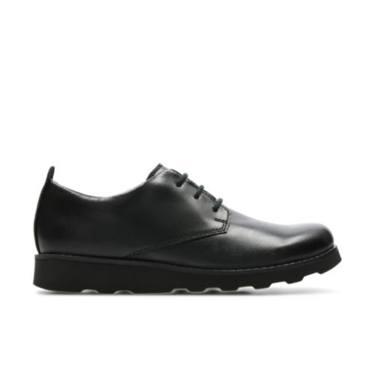 Clarks Cuero Negro Corona Londres Jnr G Ajuste