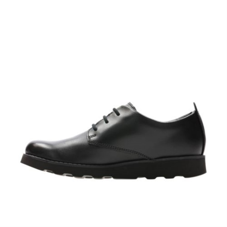 Clarks Cuero Negro Corona Londres Jnr G Ajuste