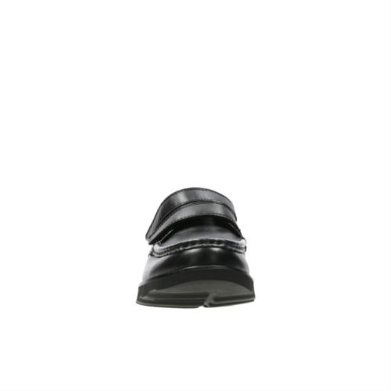 Clarks Cuero Negro Corona Tate Inf G Ajuste