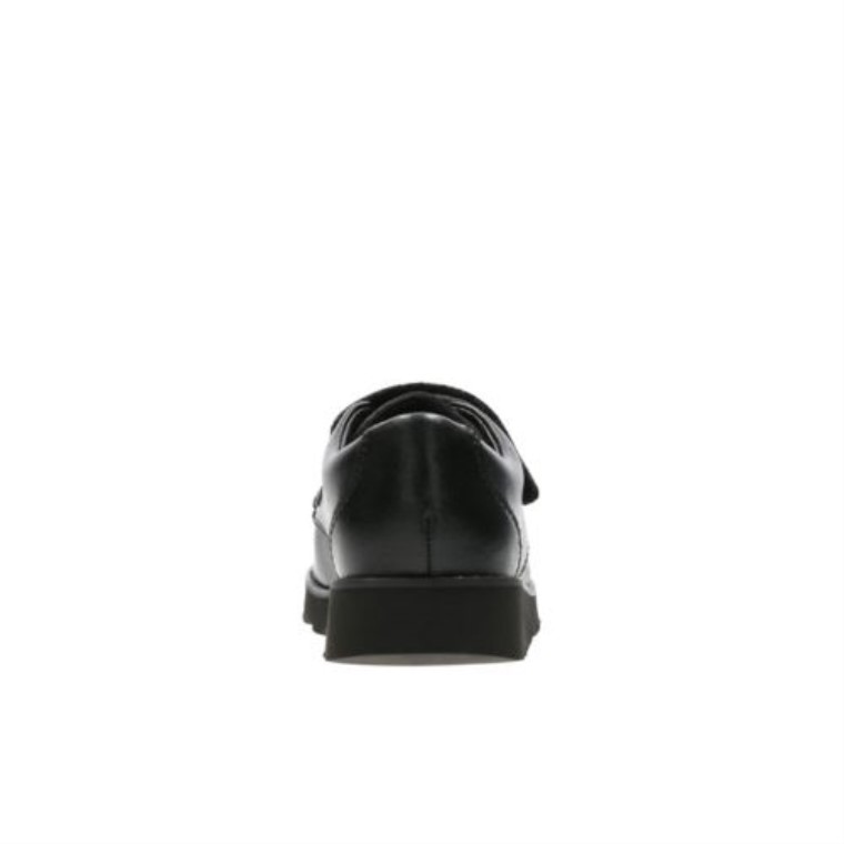 Clarks Cuero Negro Corona Tate Inf G Ajuste
