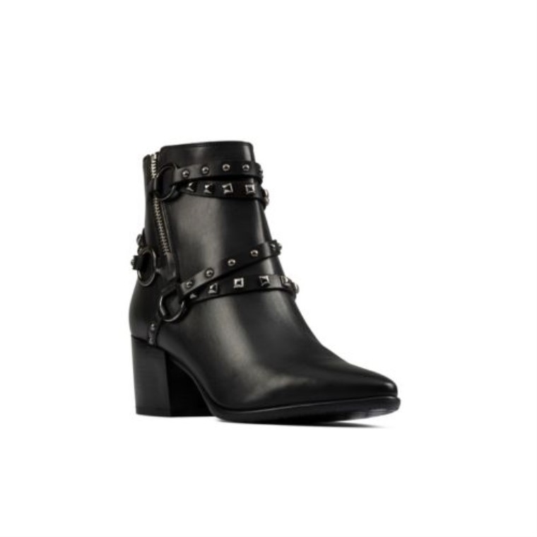 Tapicería Isabella De Cuero Negro Clarks