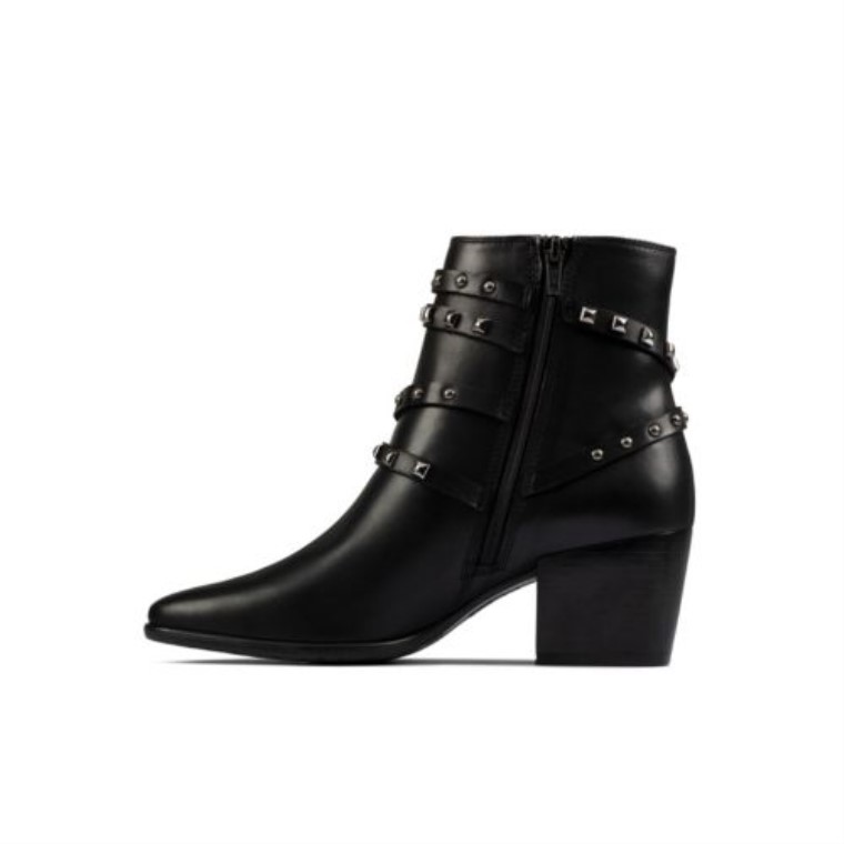 Tapicería Isabella De Cuero Negro Clarks