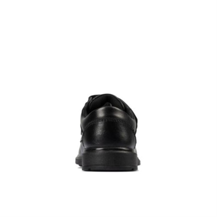 Clarks Cuero Negro Remi Pace Inf Ajuste F