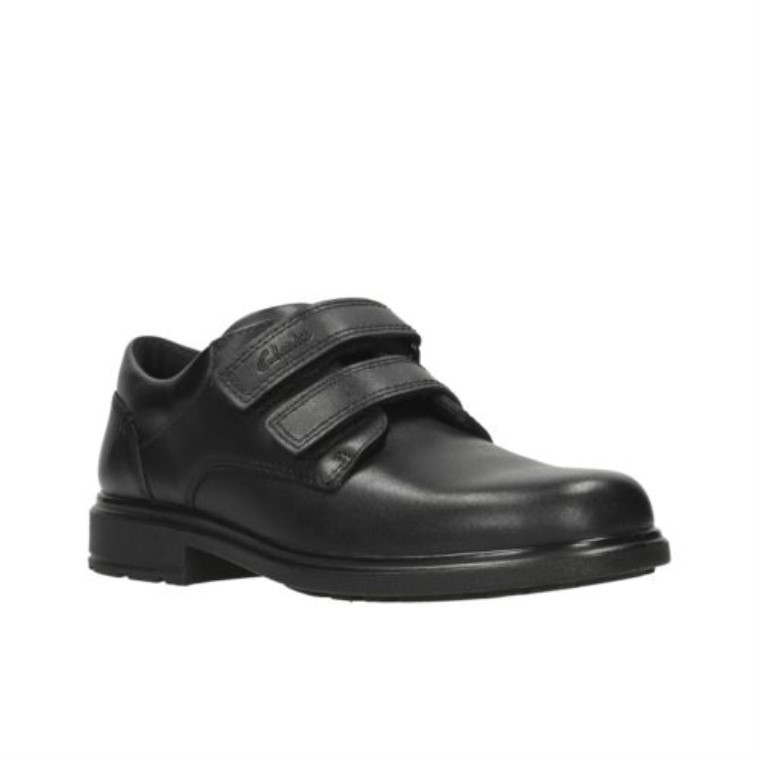 Clarks Cuero Negro Remi Pace Jnr F Ajuste