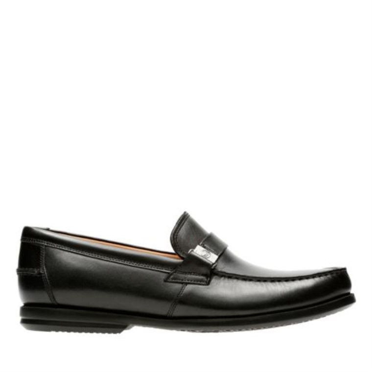 Clarks Cuero Negro Un Paso De Gala
