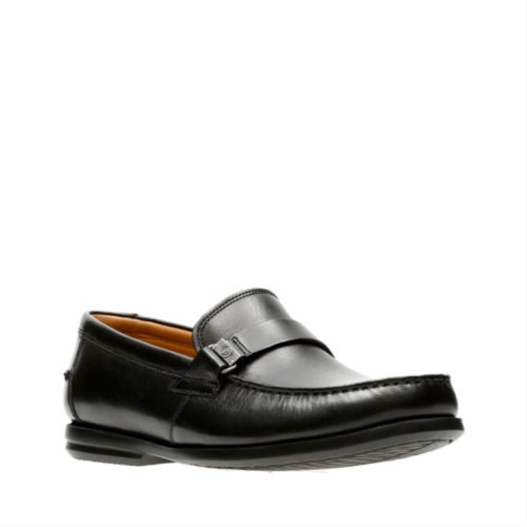 Clarks Cuero Negro Un Paso De Gala