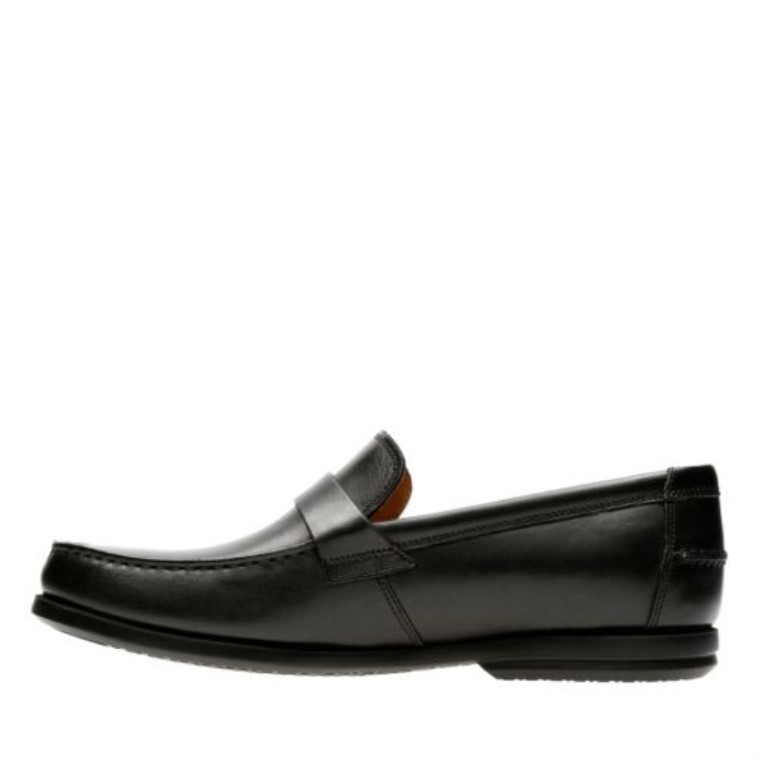 Clarks Cuero Negro Un Paso De Gala