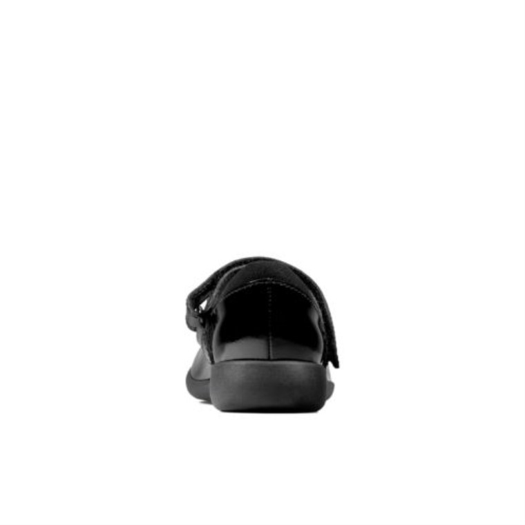 Clarks Negro Charol Etch Chispa Inf F Ajuste