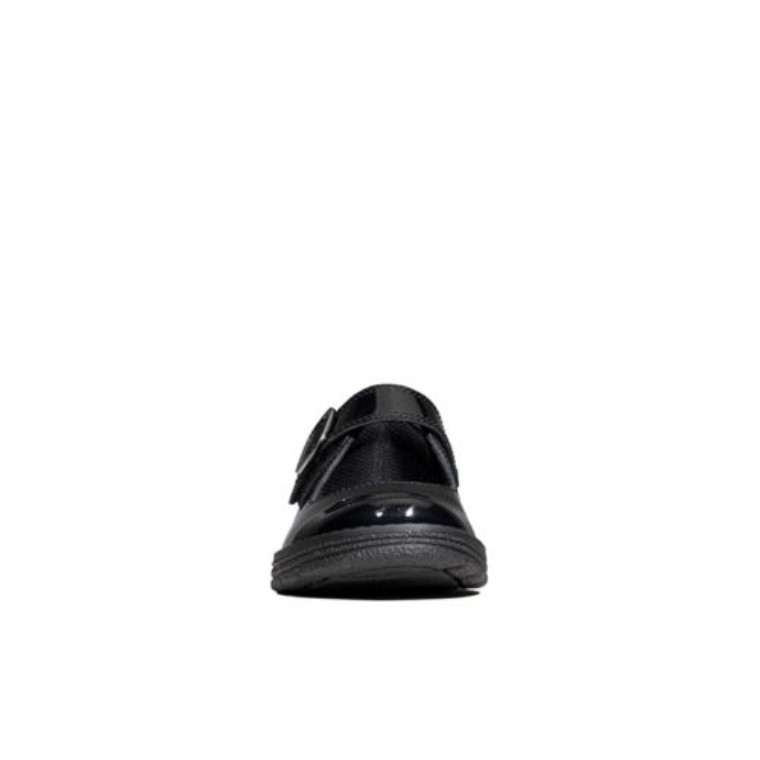 Clarks Negro Charol Mendip Puntada Inf F Ajuste