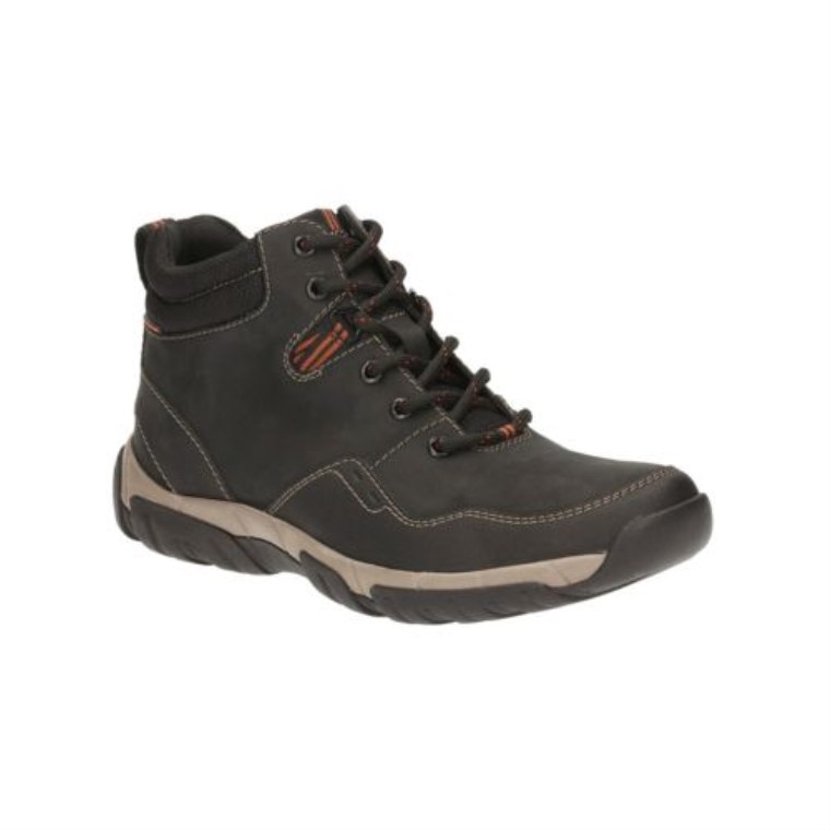 Top Walbeck De Cuero Impermeable Negro Clarks