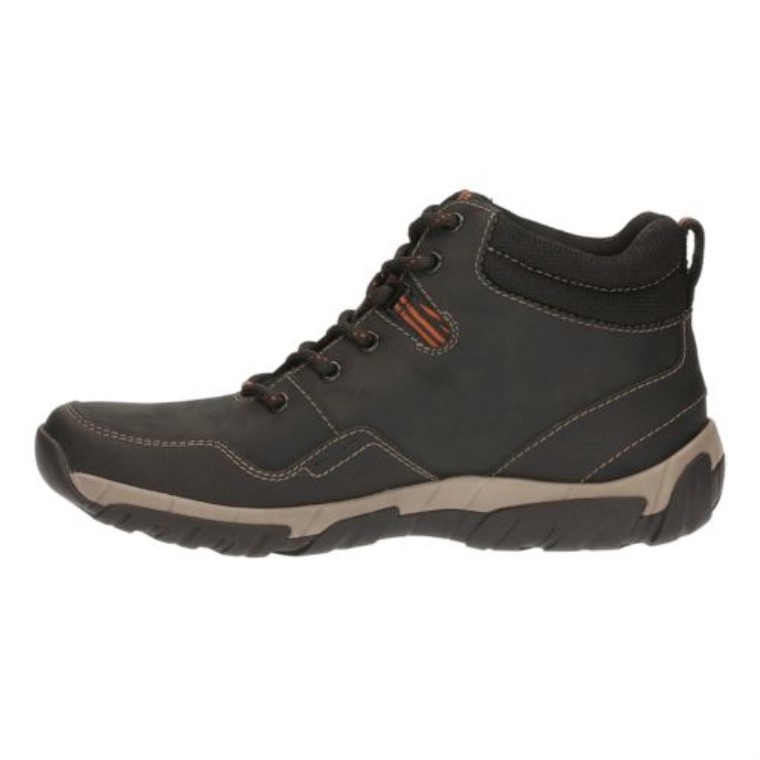 Top Walbeck De Cuero Impermeable Negro Clarks