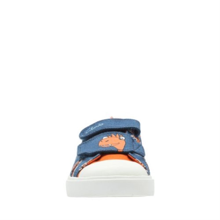 Clarks Azul Lienzo Tricer Rugido Inf G Ajuste