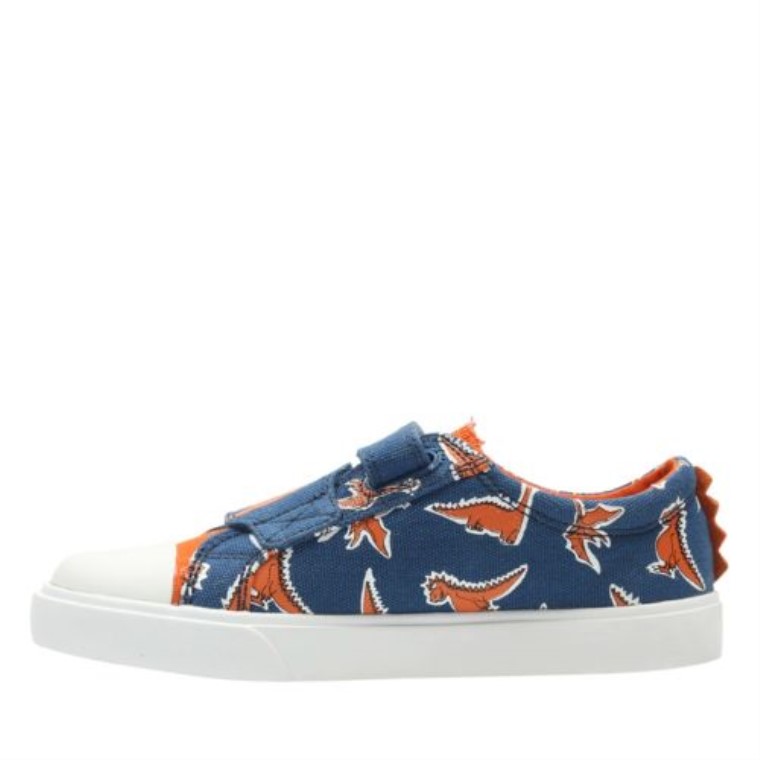 Clarks Azul Lienzo Tricer Rugido Inf G Ajuste