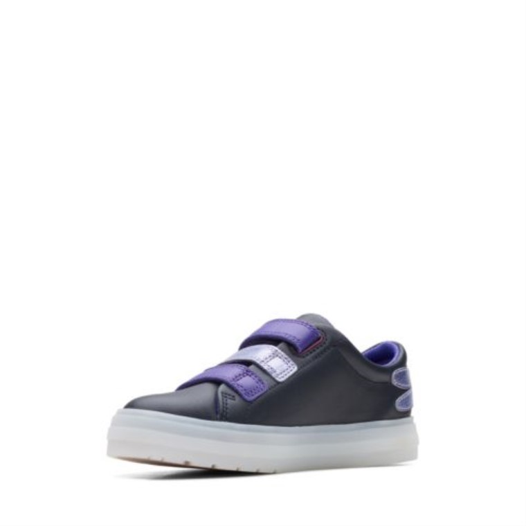 Clarks Blue Combi Flare Fly Inf F Fit