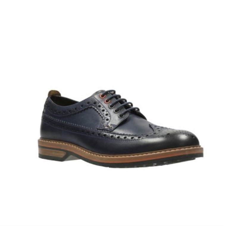 Límite De Pitney De Cuero Azul Clarks