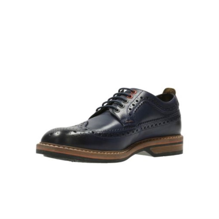 Límite De Pitney De Cuero Azul Clarks