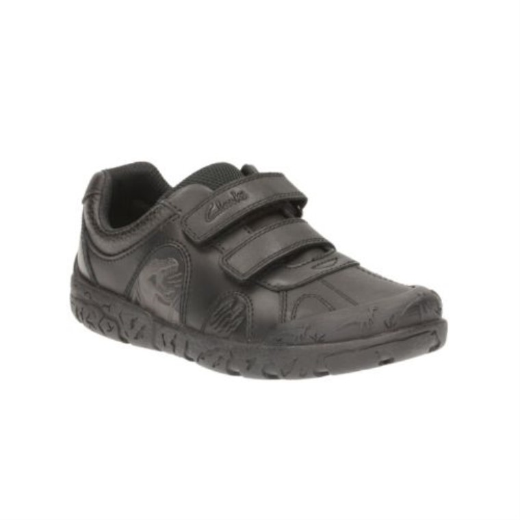 Clarks Bronto Paso Inf Y Ajuste Negro
