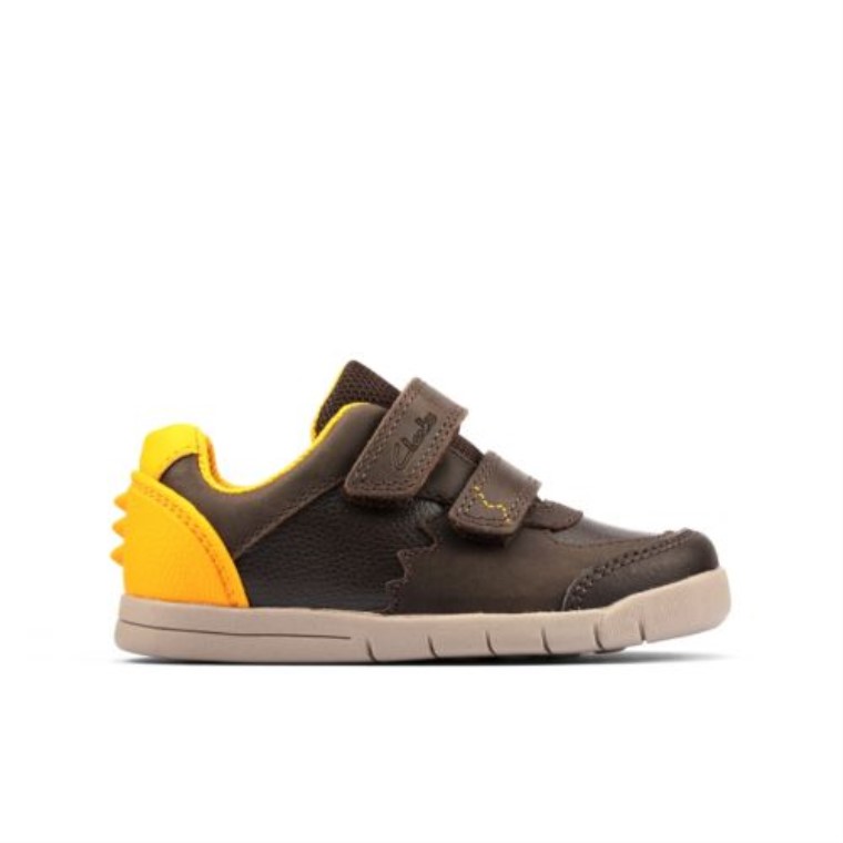 Clarks Cuero Marrón Rex Play Fst G Ajuste