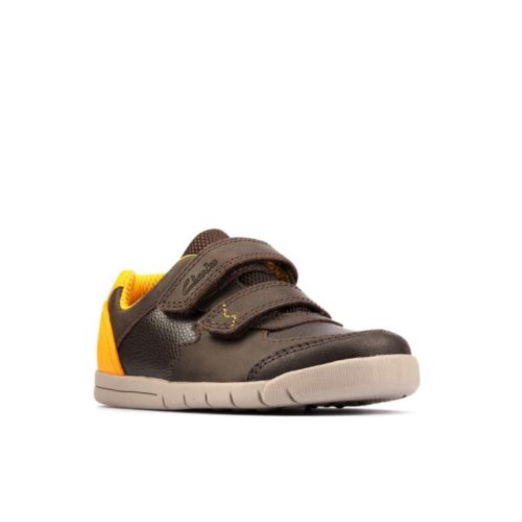 Clarks Cuero Marrón Rex Play Fst G Ajuste