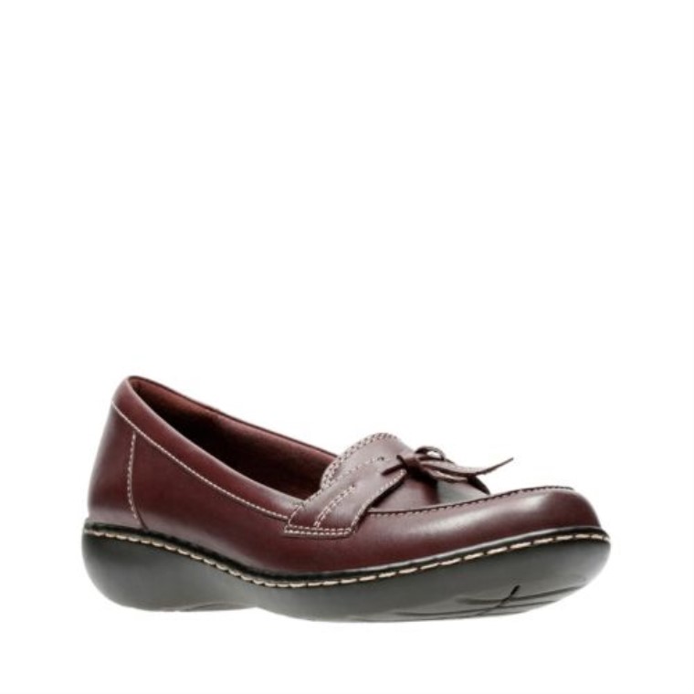 Clarks Burdeos Cuero Ashland Burbuja