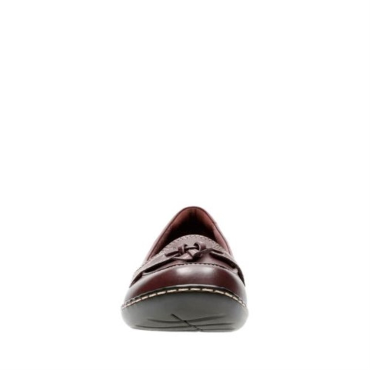 Clarks Burdeos Cuero Ashland Burbuja