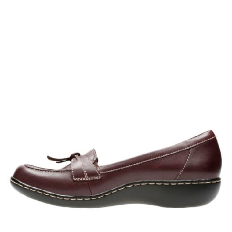 Clarks Burdeos Cuero Ashland Burbuja