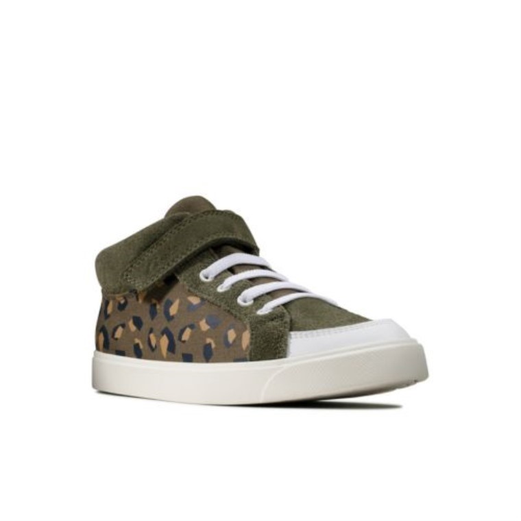 Clarks City Hop Inf G Fit Camuflaje Verde Oliva
