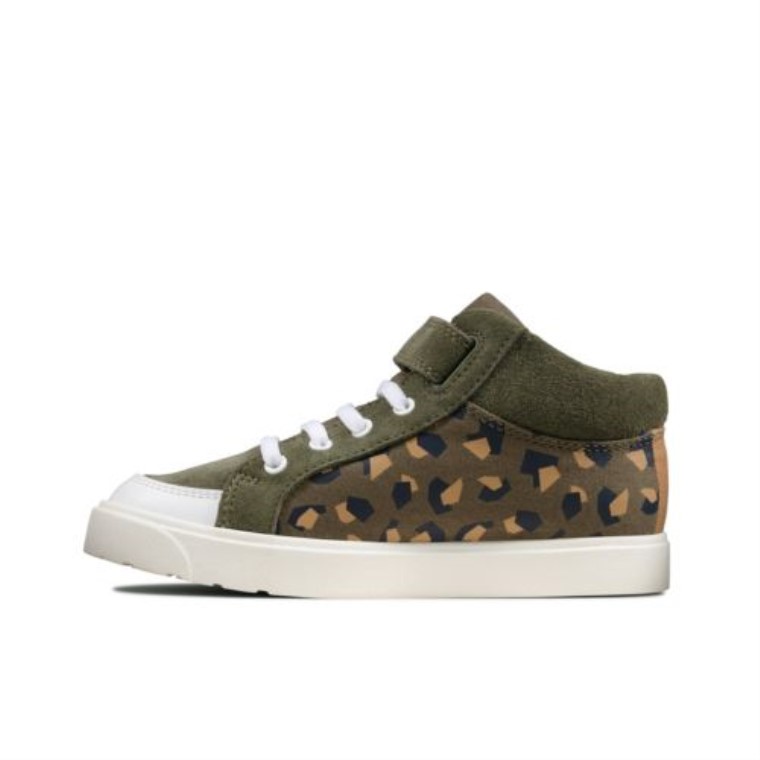Clarks City Hop Inf G Fit Camuflaje Verde Oliva