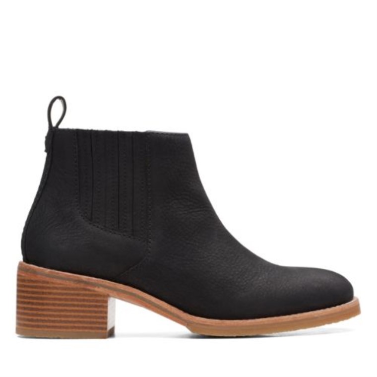 Top Colonia Clarks Nubuck Negro