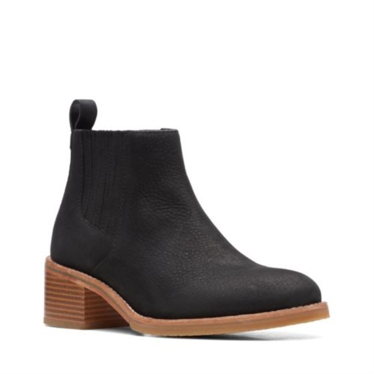 Top Colonia Clarks Nubuck Negro