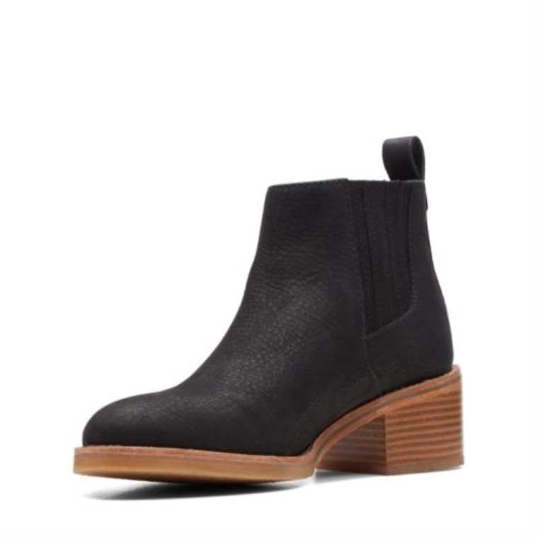 Top Colonia Clarks Nubuck Negro
