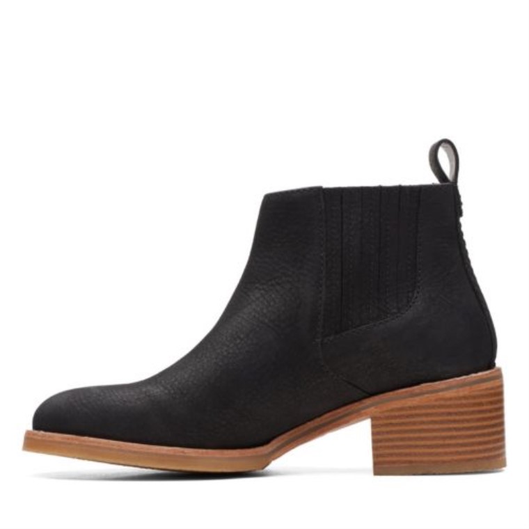 Top Colonia Clarks Nubuck Negro