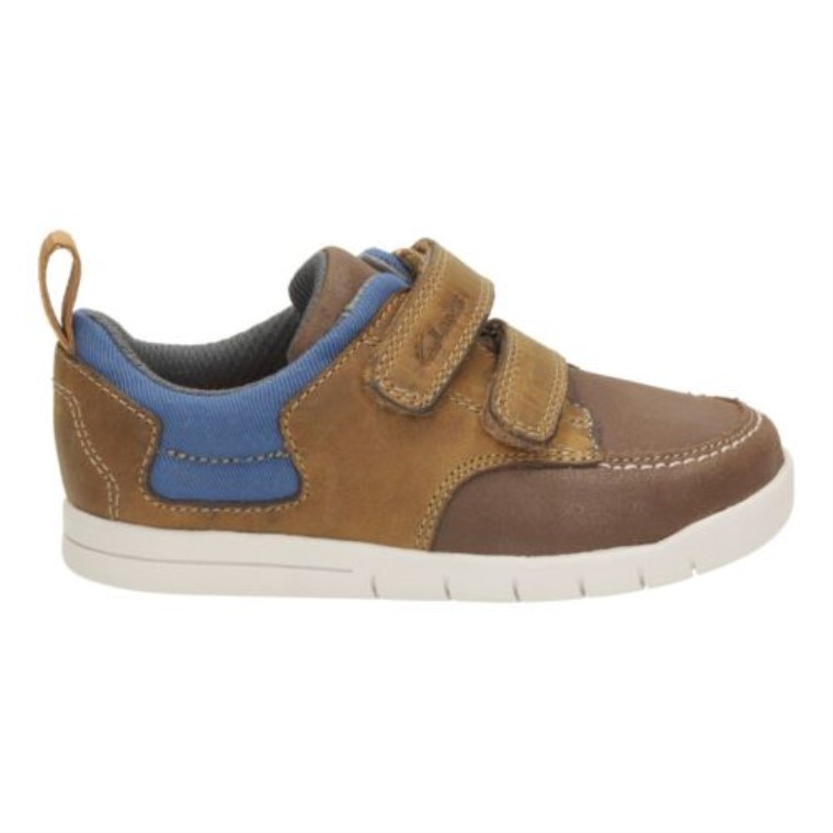 Clarks Crazy Jay Fst F Ajuste Bronceado Cuero