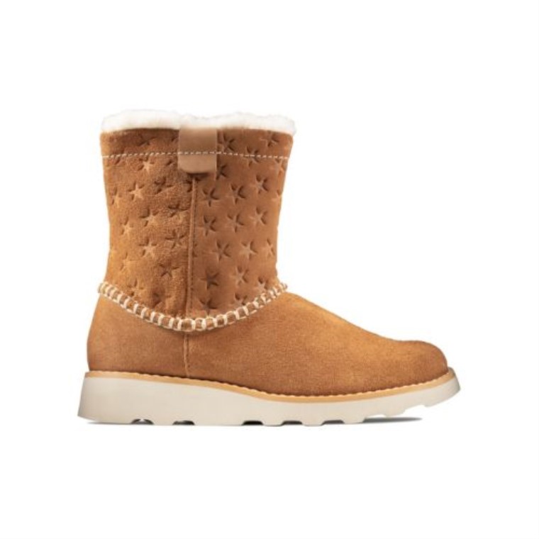 Clarks Crown Piper Jnr F Ante Ajuste Tostado