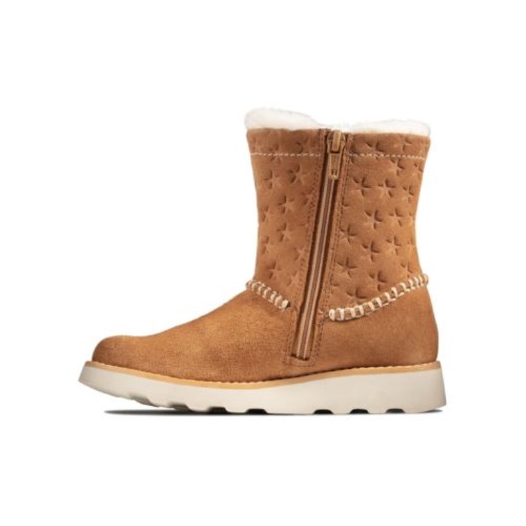 Clarks Crown Piper Jnr F Ante Ajuste Tostado