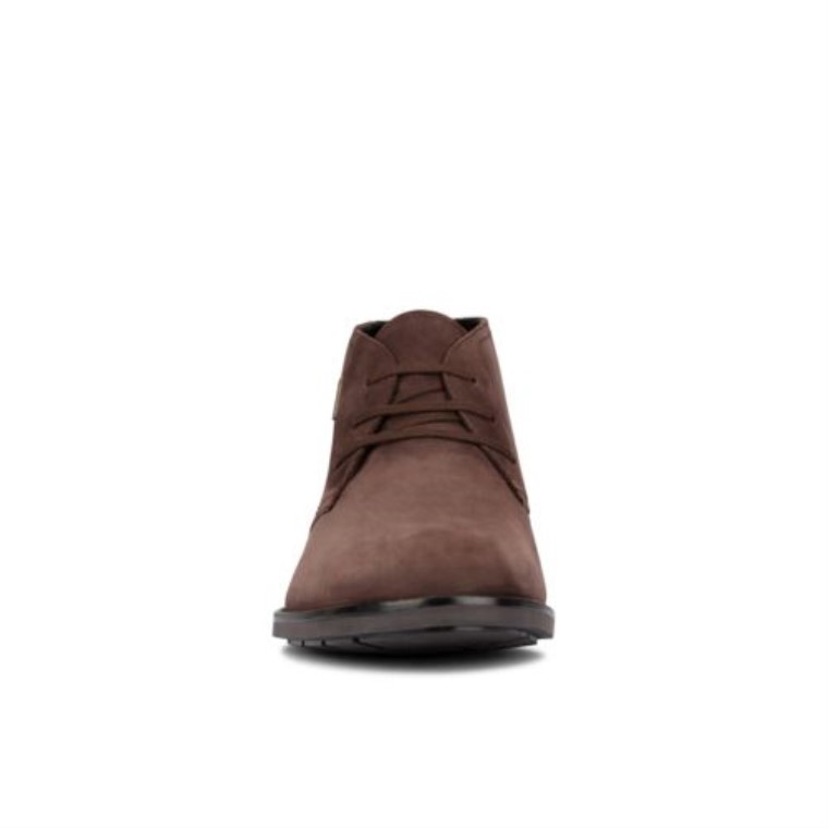 Clarks Nubuck Marrón Oscuro Ronnie Lo Gtx