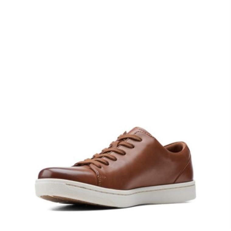 Clarks Cuero Marrón Oscuro Kitna Lo