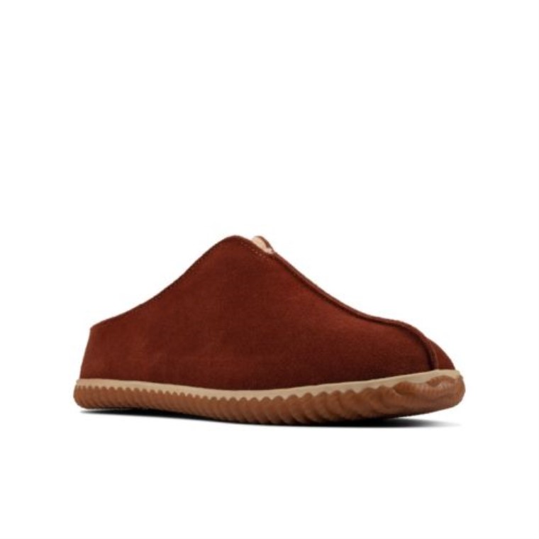 Marrón Oscuro Gamuza Clarks Estilo Casero