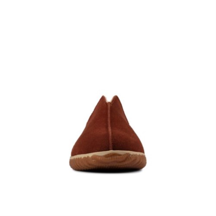 Marrón Oscuro Gamuza Clarks Estilo Casero