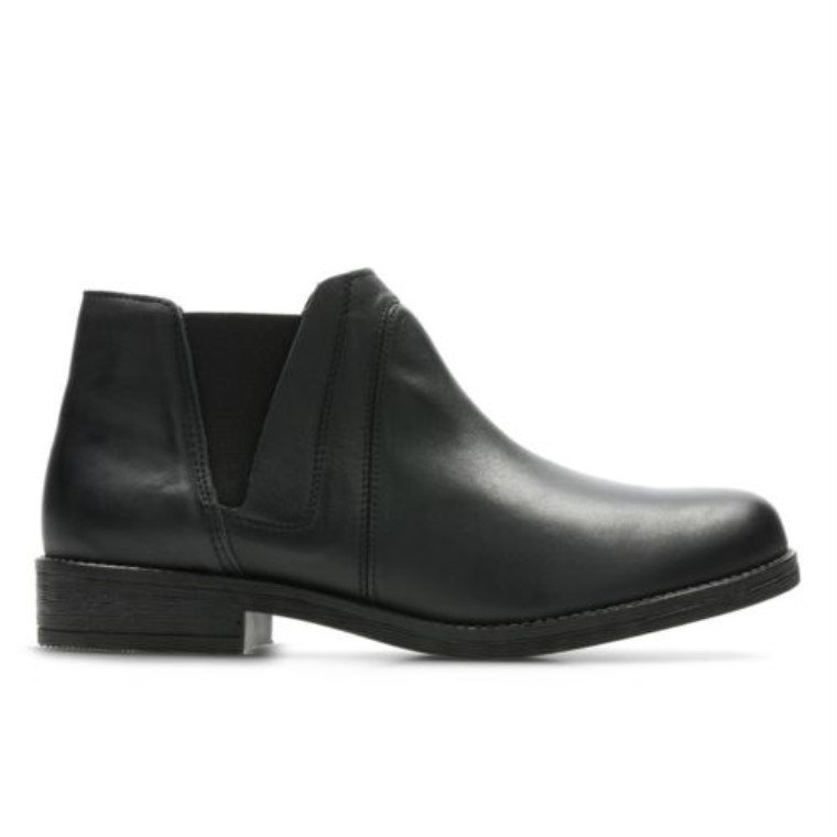 Clarks Demi Beat De Cuero Negro