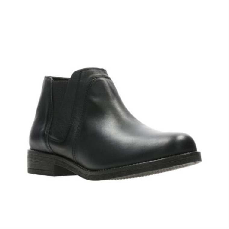 Clarks Demi Beat De Cuero Negro