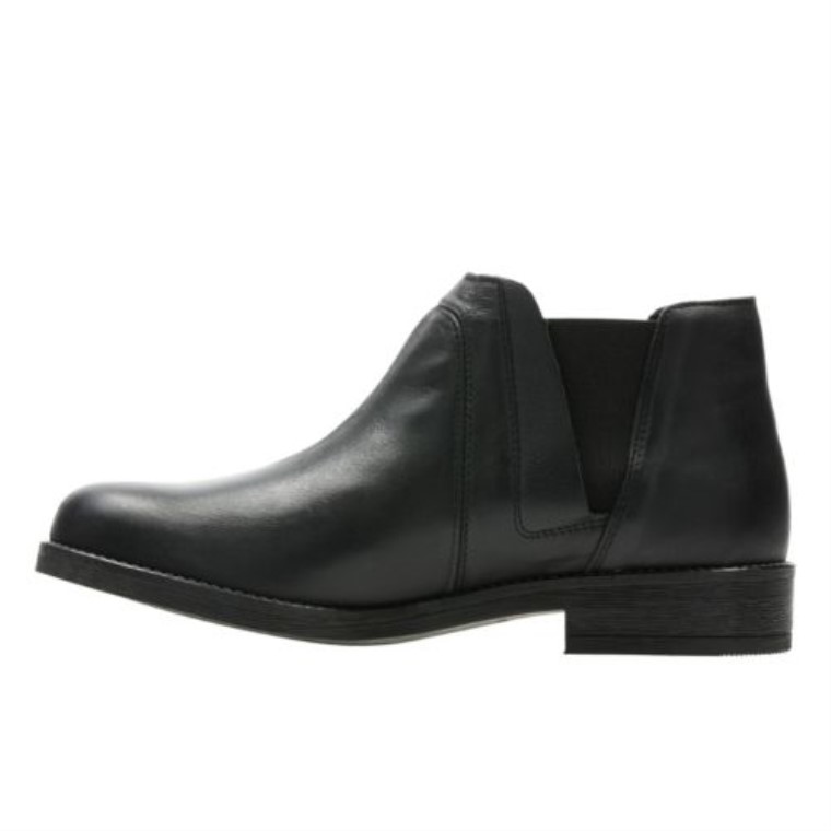 Clarks Demi Beat De Cuero Negro