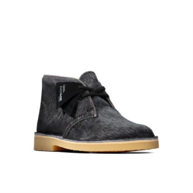 Bota Clarks Desert Jnr G Fit Interés Negro