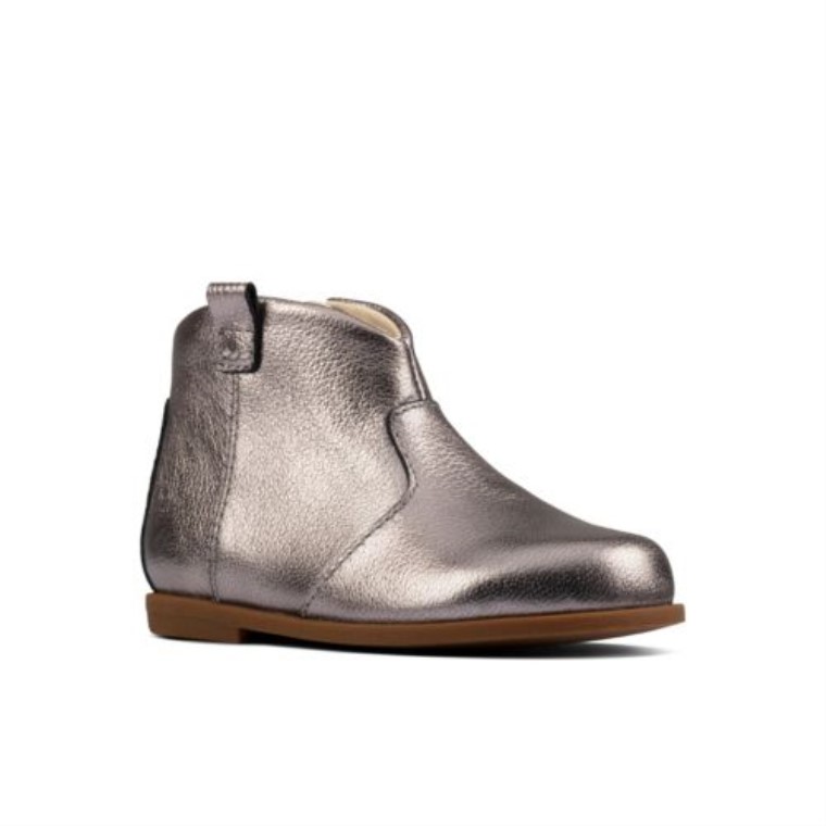 Clarks Drew Dawn Fst F Ajuste Peltre Cuero