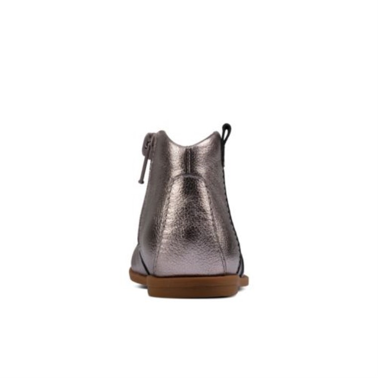 Clarks Drew Dawn Fst F Ajuste Peltre Cuero