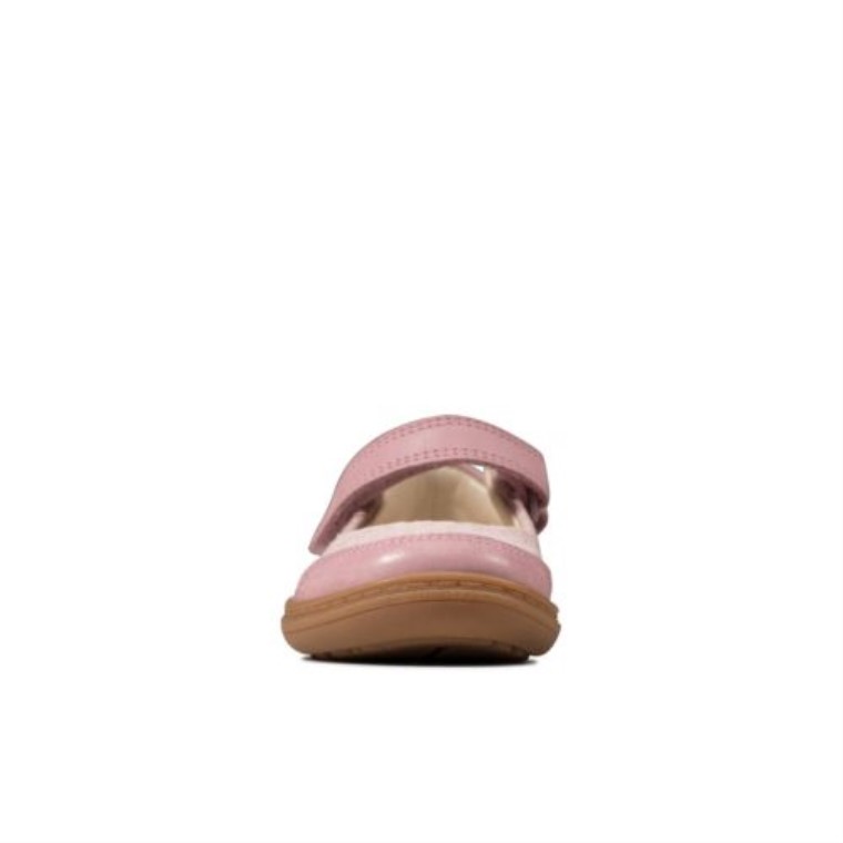 Clarks Cuero Rosa Polvoriento Flashbright Fst Ajuste H