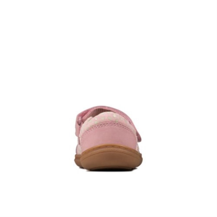 Clarks Cuero Rosa Polvoriento Flashbright Fst Ajuste H